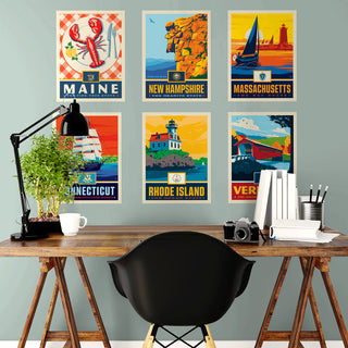 US & World Travel Wall Decals