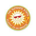 Florida Sunshine State Mini Vinyl Sticker