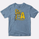 Ski Mount Aggie York Maine T-Shirt Adult Unisex Baby Blue Tshirt, 100% Cotton, S-XXL