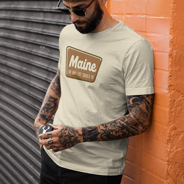 Maine The Way Life Should Be T-Shirt, 100% Cotton, S-XXL, Unisex Tshirts