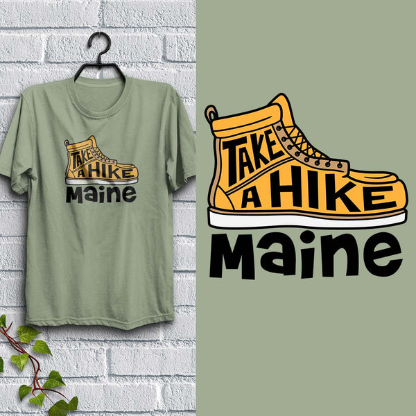Take A Hike T-Shirt , New England Tshirts Adult Unisex, 100% Cotton, S-XXL