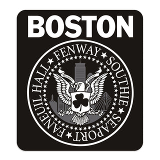 Boston Punk Rock Logo Style Mini Vinyl Sticker