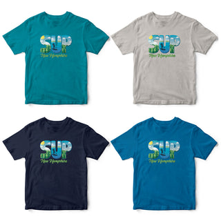 SUP New Hampshire T-Shirt, Stand Up Paddling 100% Cotton Tshirts, Adult Unisex S-XXL