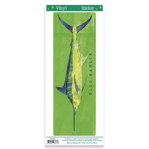 Blue Marlin Saltwater Fish Art Vinyl Sticker