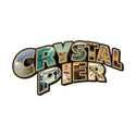 Crystal Pier San Diego Postcard Style Sign Large Cut Out 28 x 14