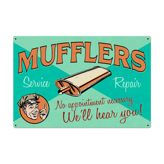 Muffler Service Repair Shop Garage Sign Large 36 x 24