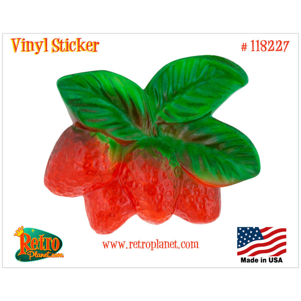 Strawberries Plaster Fruit Vinyl Sticker Vintage Style