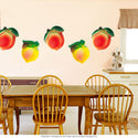 Plaster Peach Fake Fruit Cutout Wall Decal