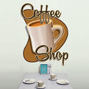 Coffee Shop Boomerang Large Metal Sign Cut Out