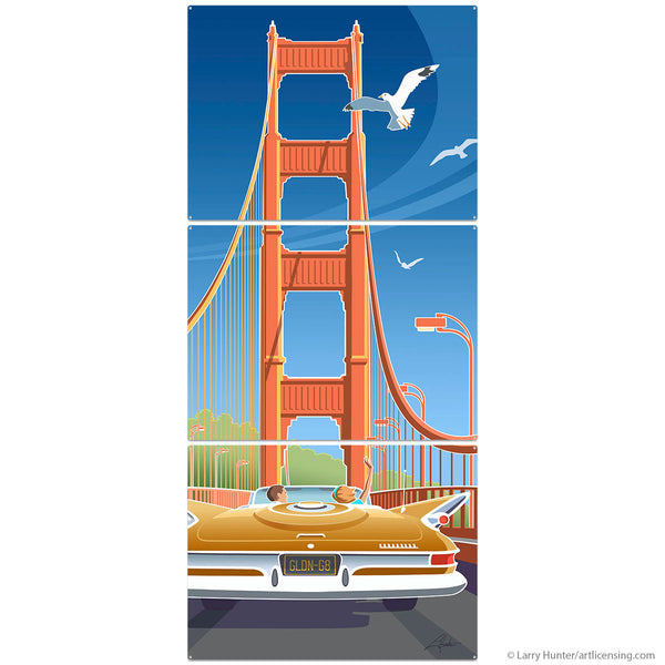 Golden Gate Bridge California Large Metal Signs