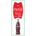 Coca-Cola Fishtail Green Bottle Wall Decal