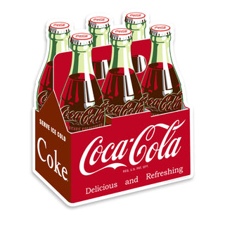 Coca-Cola Classic Six Pack Vinyl Sticker