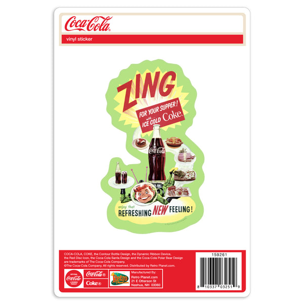 Coca-Cola For Your Supper Vinyl Sticker