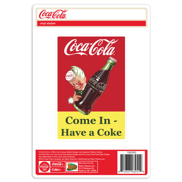 Coca-Cola Come In Sprite Boy Vinyl Sticker