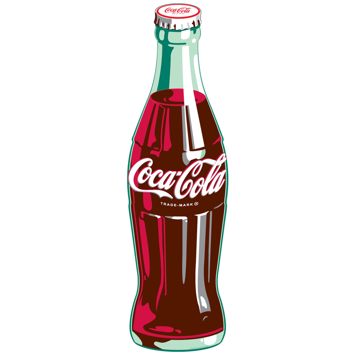 coca cola bottle cap drawing