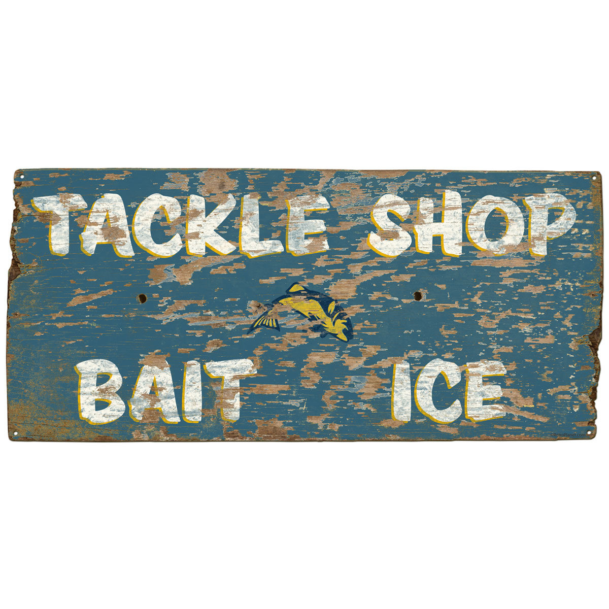Bait Shop Sign Rustic Decor Vintage Fishing Sign Bait Tackle Lure  106182001004