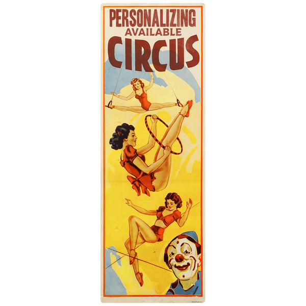 Circus Acrobat Girls Personalized Decal