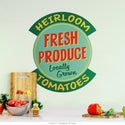 Fresh Produce Locally Grown Personalized Decal