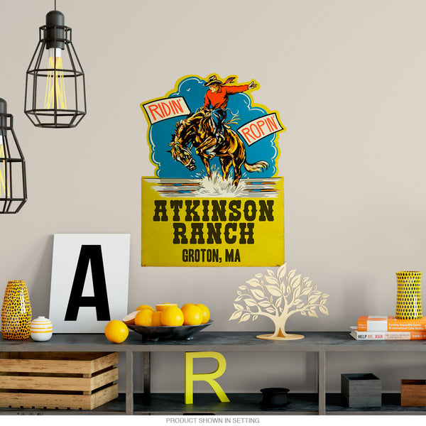 Rodeo Cowboy Personalized Decal
