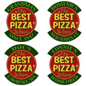 Personalized Best Pizza In Town Cut Out Metal Sign