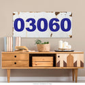 Personalized Zip Code Industrial Style Metal Sign