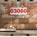 Personalized Zip Code Industrial Style Metal Sign