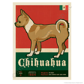 Chihuahua Dog Facts Mini Vinyl Sticker
