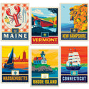 New England States Decal Set of 6
