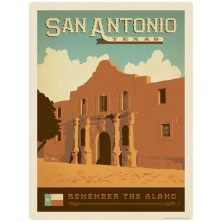 San Antonio Texas Remember the Alamo Vinyl Sticker