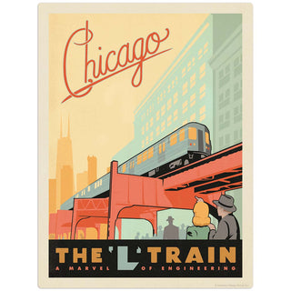 Chicago Illinois L Train Decal