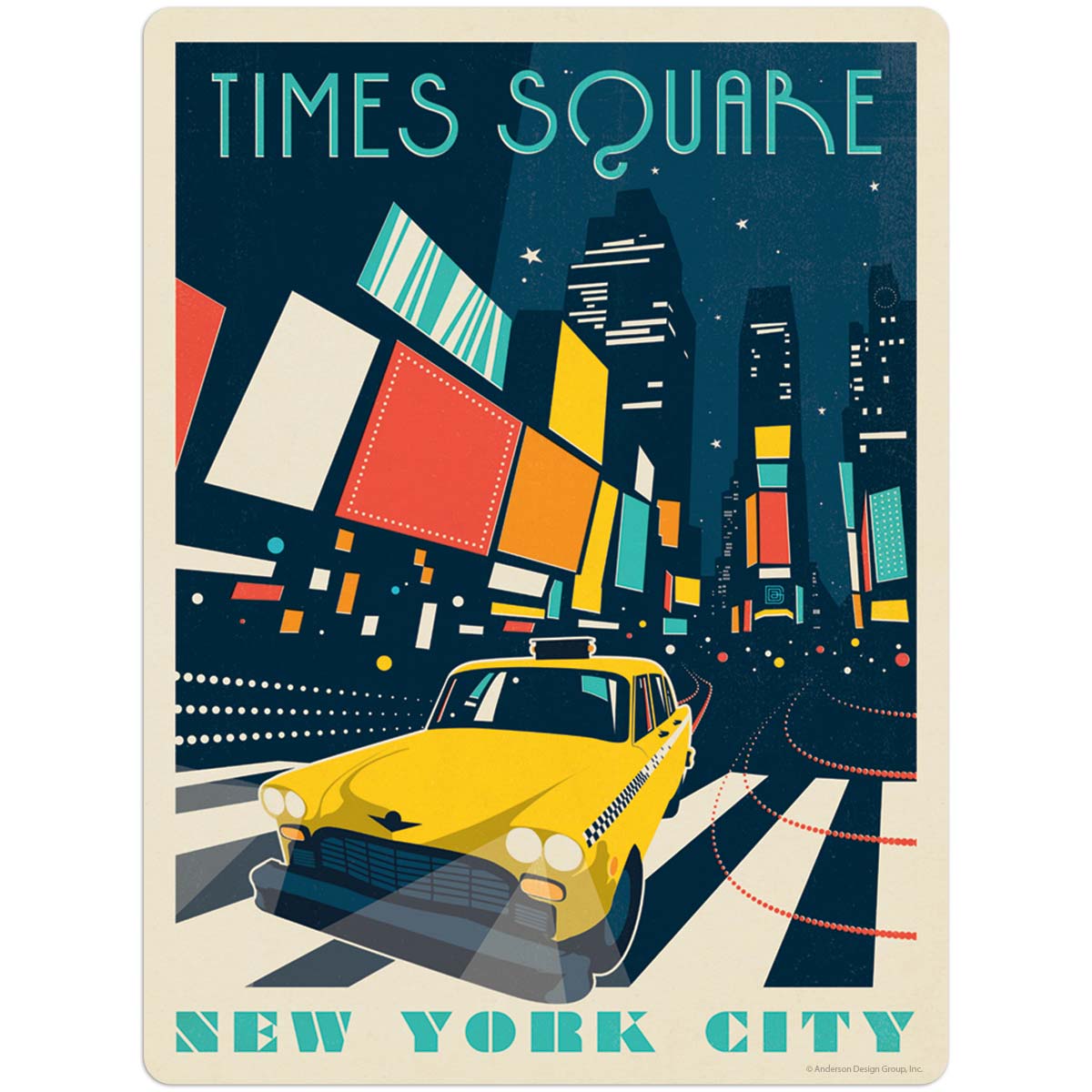 Times Square New York City Vinyl Sticker