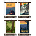 Smoky Mountains Natl Park Hiking Vinyl Sticker Set Of 4