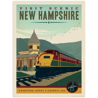 Visit Scenic New Hampshire Train Decal