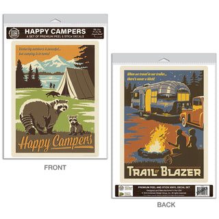 Happy Campers Decal Set of 2
