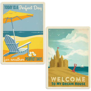 Beach Day Vinyl Sticker Set of 2