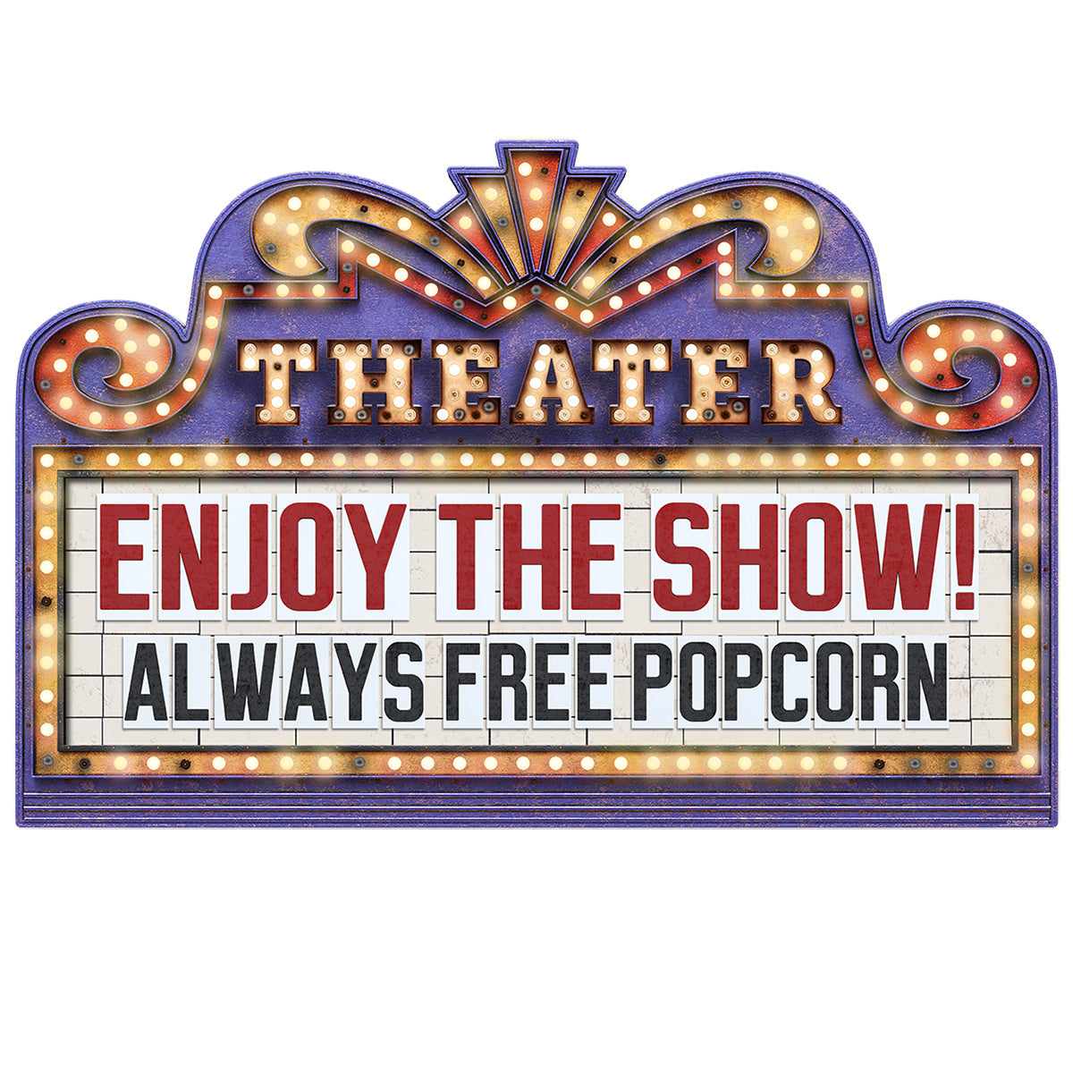 Home Theater Marquee Enjoy The Show Decal 