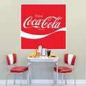 Coca-Cola Enjoy Wave Wall Decal Sticker 70s Style