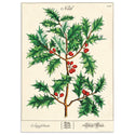 Holly Branch Christmas Vintage Style Poster