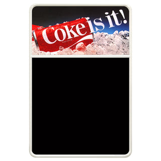 Coke Is It Metal Chalkboard Sign