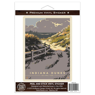 Indiana Dunes National Park Beach Vinyl Sticker