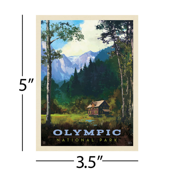 Olympic National Park Washington Lodge Vinyl Sticker