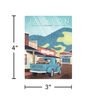 Jackson Wyoming State Travel Vinyl Sticker
