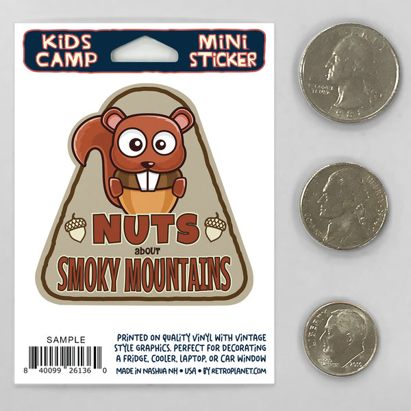 Kids Camp Nuts About National Parks Mini Vinyl Sticker