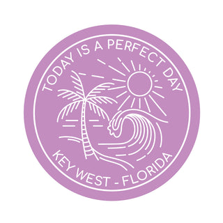 Florida Perfect Day Towns Die Cut Vinyl Sticker