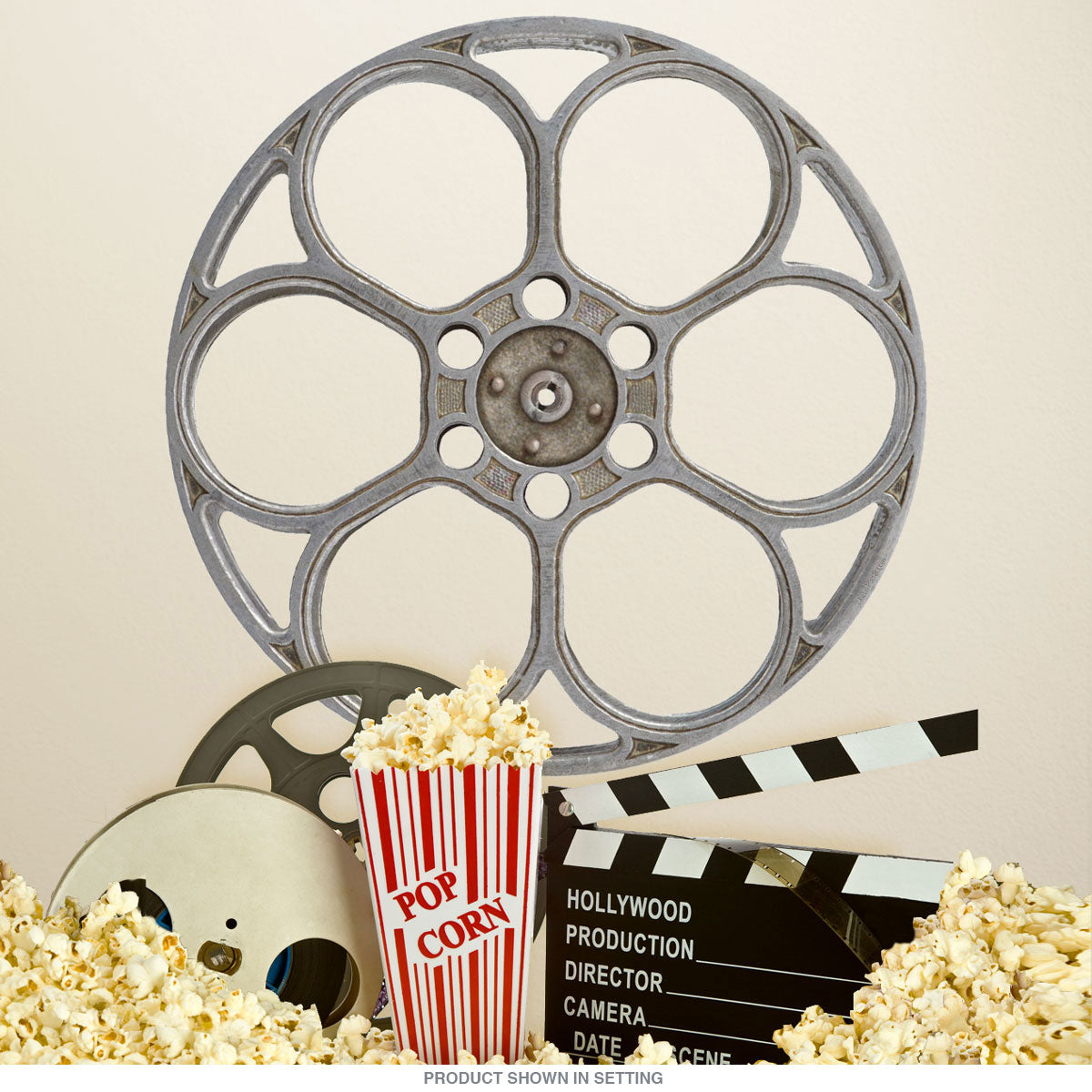 Cross Movie Film Reel Cut Out Wall Decal