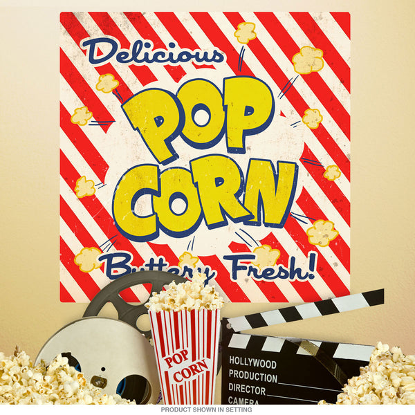 Delicious Movie Popcorn Wall Decal