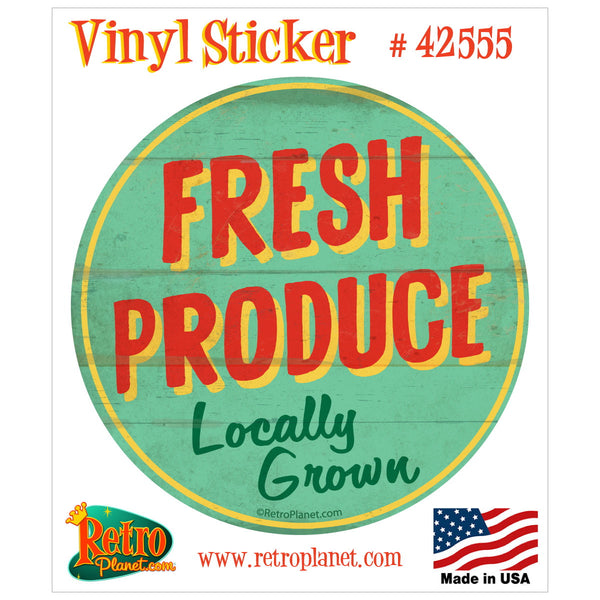 Fresh Produce Farm Stand Vinyl Sticker