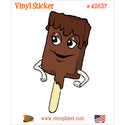 Ice Cream Bar Dancing Snack Vinyl Sticker