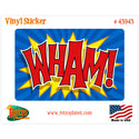 Wham Comic Book Sound Effect Vinyl Sticker