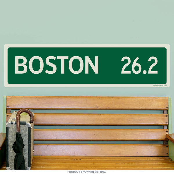 Boston 26.2 Road Marker Wall Decal